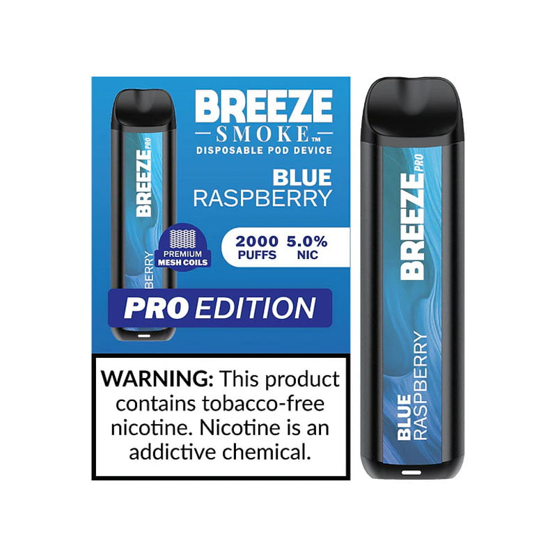 Breeze Pro Disposable Vape Blue Raspberry