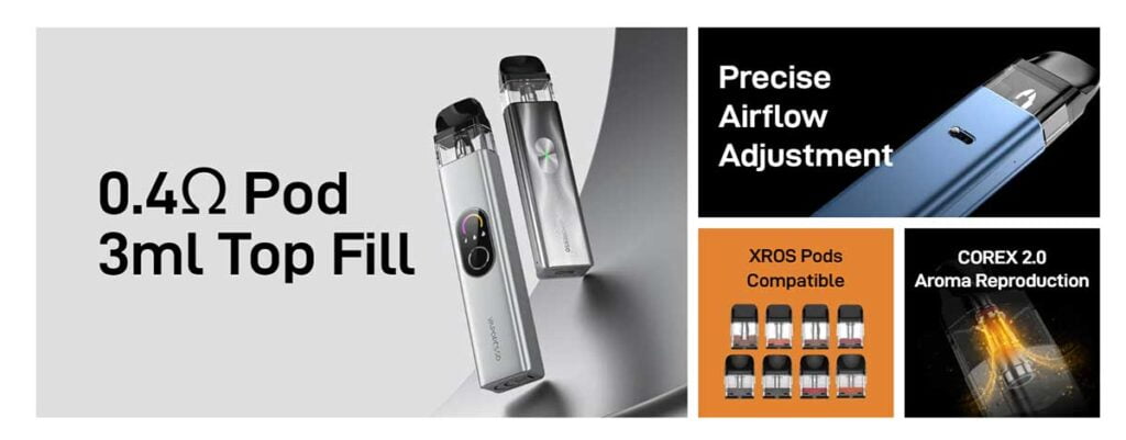 Vaporesso XROS 4 Mini features