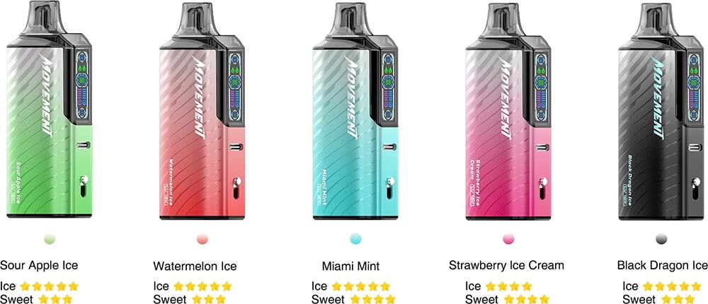 Lost Vape Movement LV 18K flavors