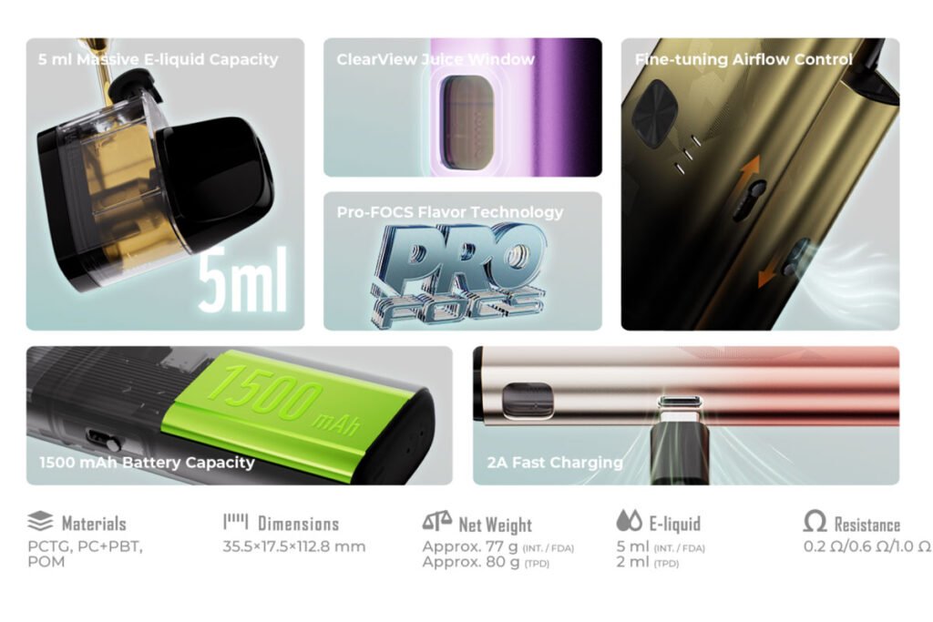 Uwell Crown S Features