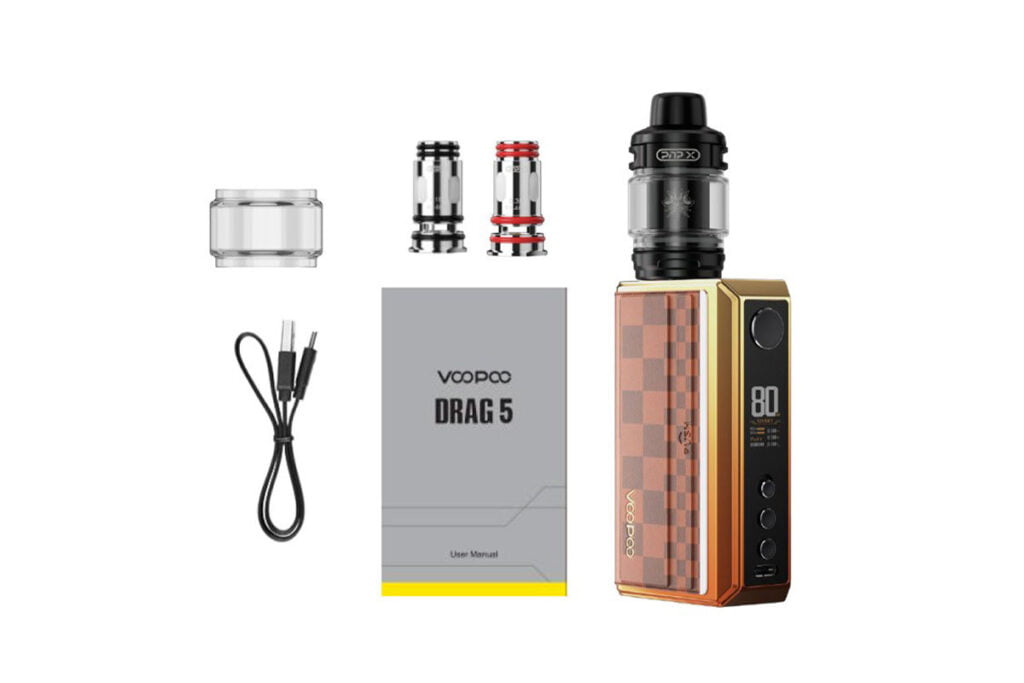 VOOPOO Drag 5 Vape Mod Kit Package List