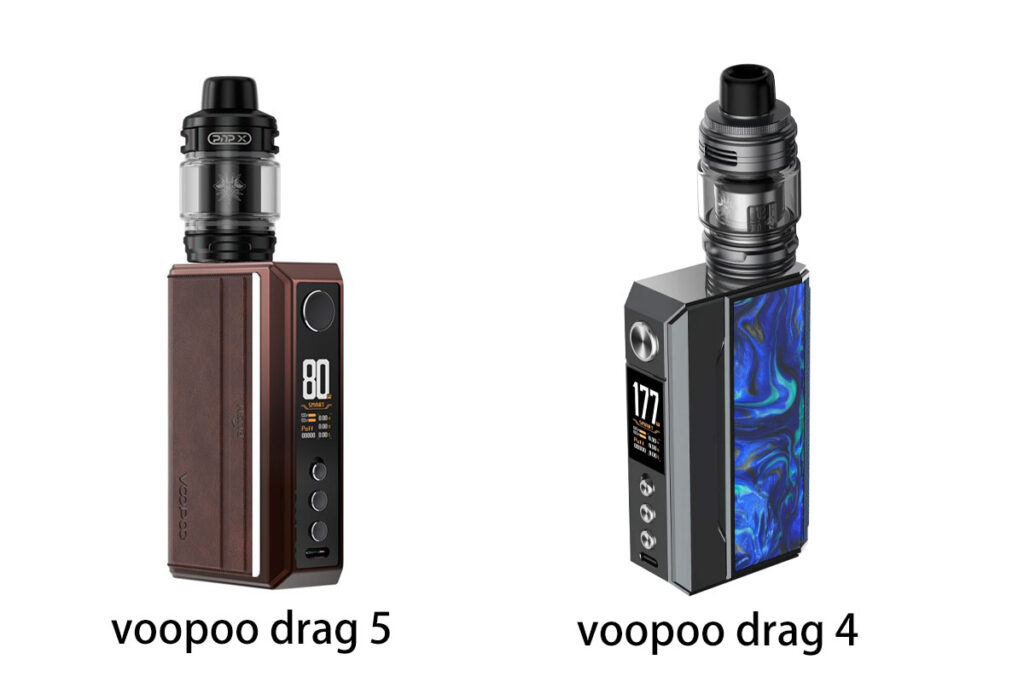 voopoo drag 5 vs voopoo drag 4