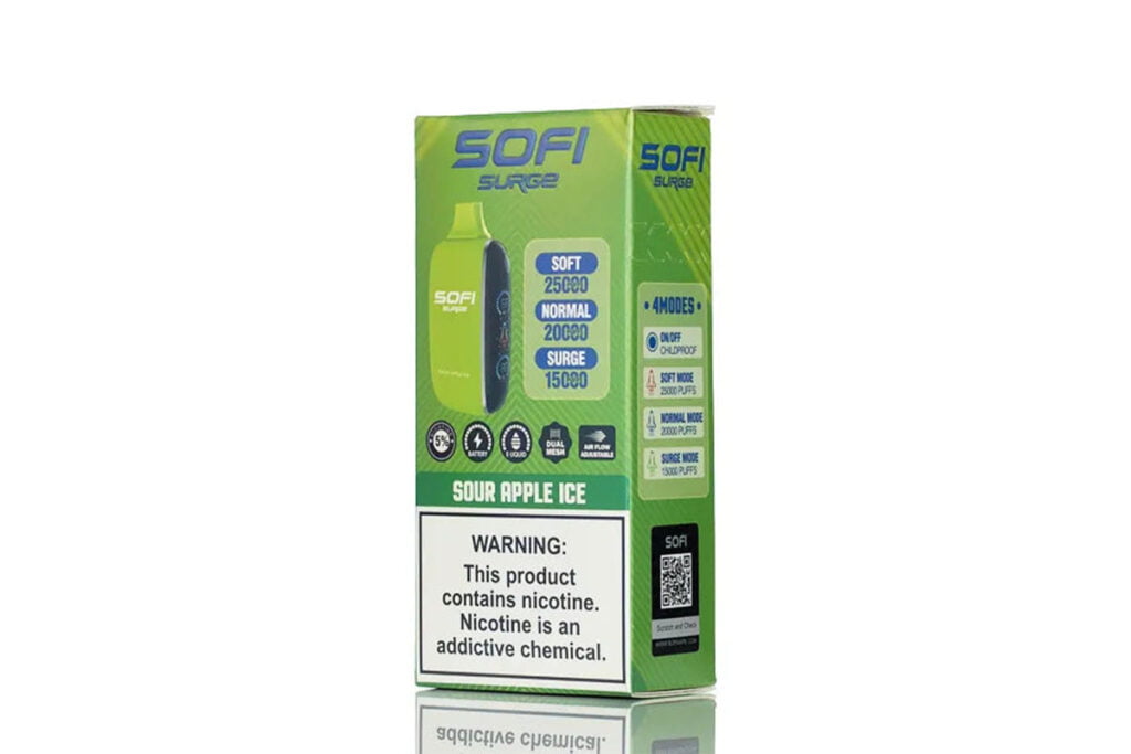 SOFI Surge 25K Disposable Vape back