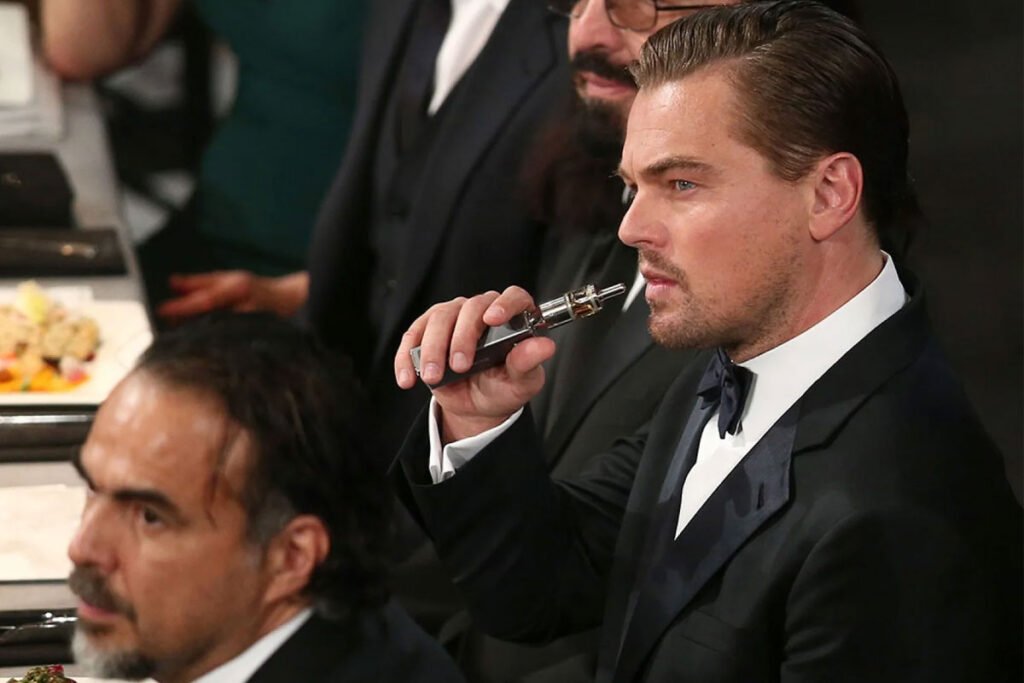 Leonardo DiCaprio Vaping